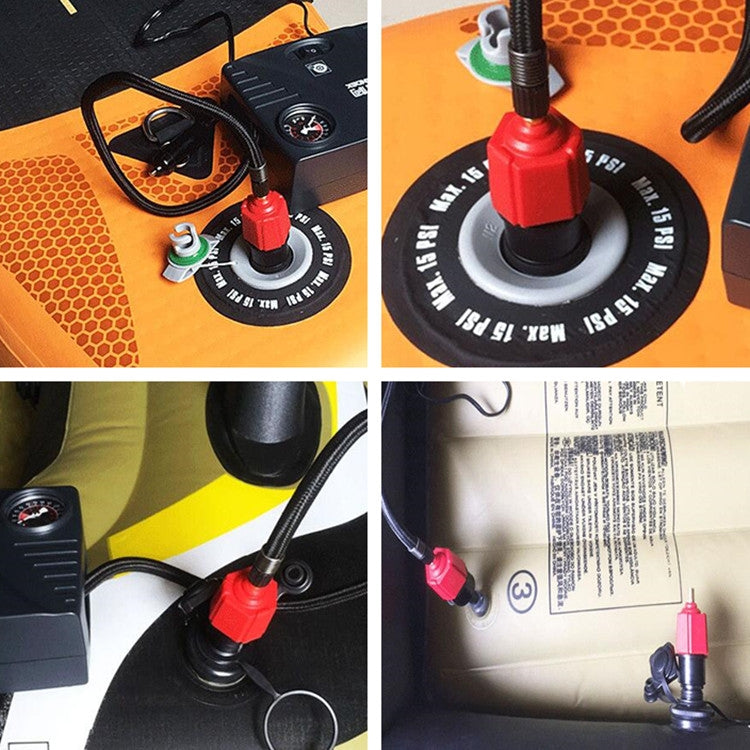 Surfing Paddle Board Rubber Boat Inflatable Bed Air Valve Adapter Car Air Pump Adapter, Air Pump Adapter(Red), Air Pump Adapter(Blue)