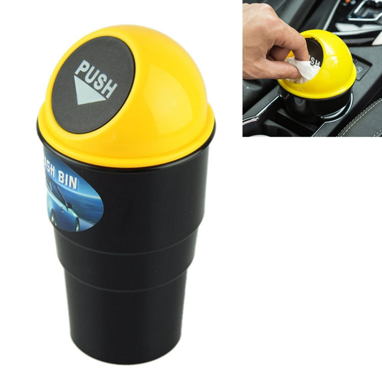 Universal Car Trash Bin Car Garbage Can Rubbish Dust Case Holder Bin Automobile Storage Bucket, Red, Yellow, Dark Gray, Blue, Black