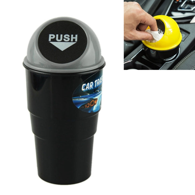 Universal Car Trash Bin Car Garbage Can Rubbish Dust Case Holder Bin Automobile Storage Bucket, Red, Yellow, Dark Gray, Blue, Black