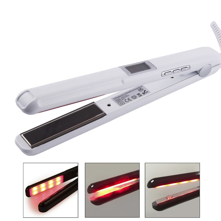 RUCHA Ultrasonic Infrared Hair Care Iron Straightener with Adjustable Upgraded LCD Display, EU