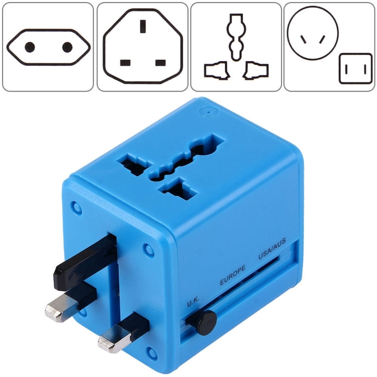 محول عالمي عالمي للسفر بمقابس مخفية مع شاحن مدمج بمنفذي USB للولايات المتحدة والمملكة المتحدة وأستراليا والاتحاد الأوروبي