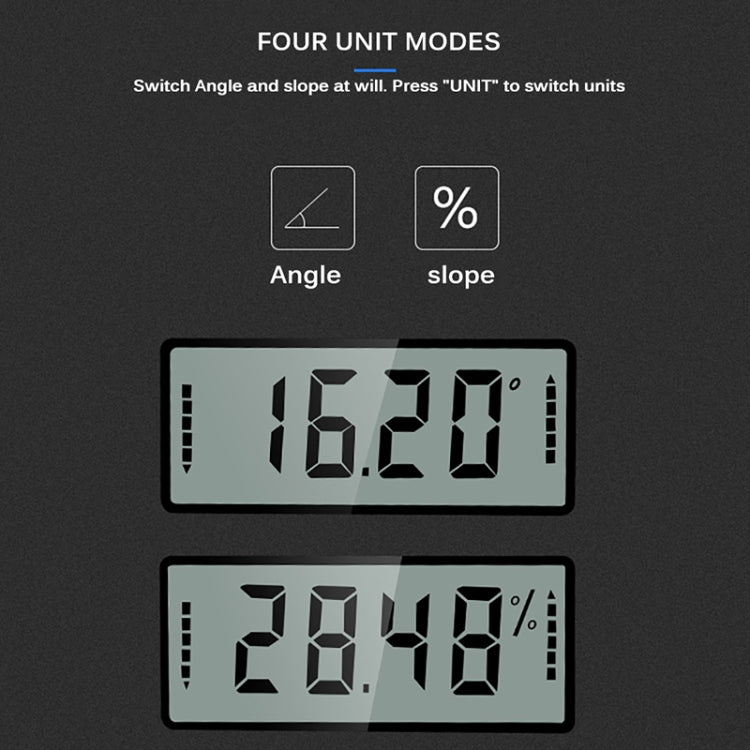 Mini Multi-angle Flip Strong Magnetic Adsorption Angle Ruler Digital Display Inclinometer, Adsorption Angle Ruler