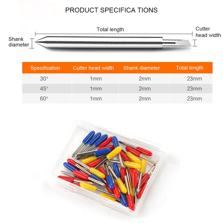 50 PCS 30/45/60 Degrees Sharp and Durable Carving Tools, Carving Tools