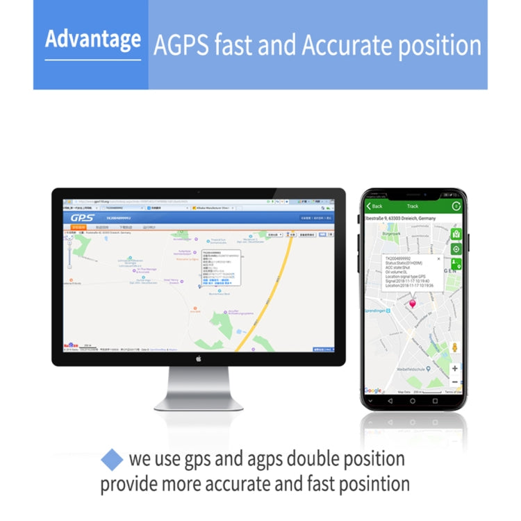 TK306 2G OBD II Realtime Car Truck Vehicle Tracking GSM GPRS GPS Tracker, Support AGPS, TK306