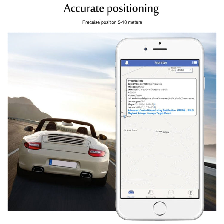 TK108 2G 4PIN Realtime Car Truck Vehicle Tracking GSM GPRS GPS Tracker, Support AGPS with Relay and Battery, 4PIN