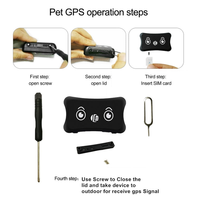 جهاز تتبع TK200 2G IP67 مقاوم للماء GPS / GPRS / GSM شخصي / بضائع / حيوان أليف / حقيبة طوق حيوان أليف في الوقت الفعلي، TK200