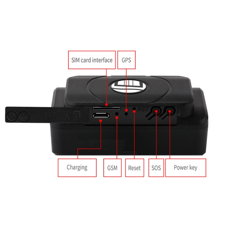 TK202B 2G Car Truck Vehicle Tracking GSM GPRS GPS Tracker Support AGPS, Battery Capacity: 5000MA, 2G 5000mAh