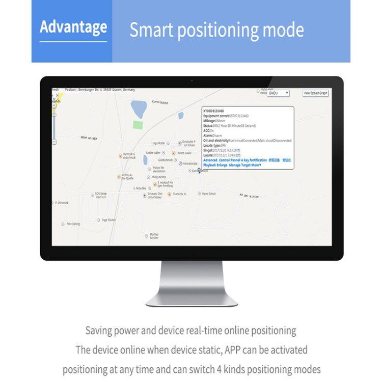 TK202B 2G Car Truck Vehicle Tracking GSM GPRS GPS Tracker Support AGPS, Battery Capacity: 5000MA, 2G 5000mAh