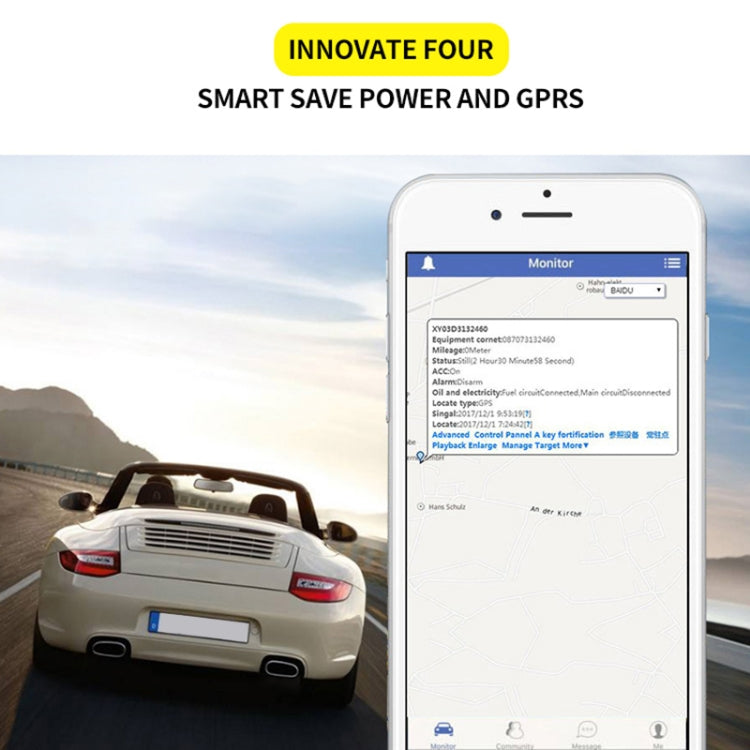 TK205 2G Realtime Car Truck Vehicle Tracking GSM GPRS GPS Tracker, Support AGPS with Relay and Battery, TK205