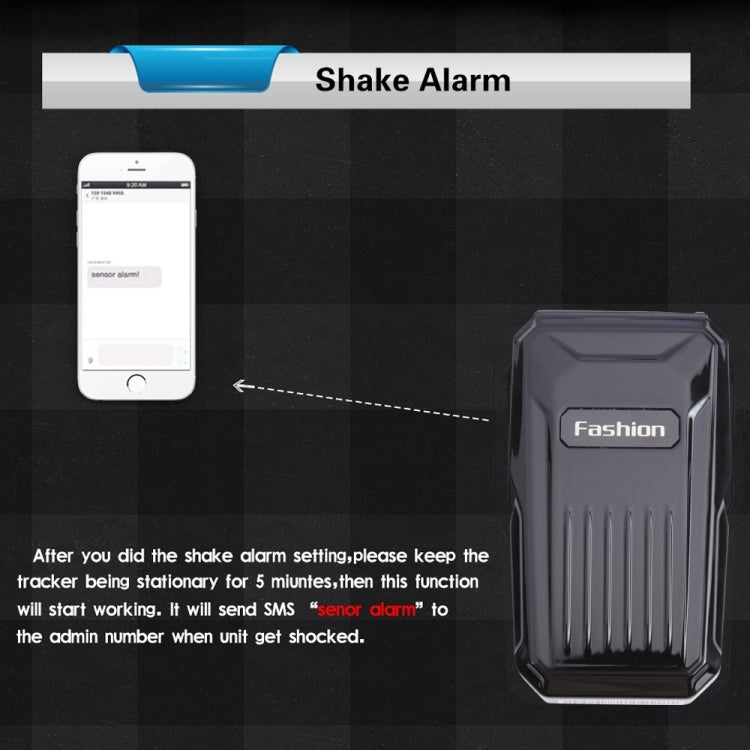 KH-X1 Mini Waterproof Magnetic GPS / GSM / GPRS Quad Band Realtime Car Tracker, Built-in Long Life Battery, Shark Alarm, Movement Alarm, Remotely Voice Monitor, Geo-fence, KH-X1