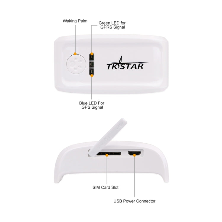 جهاز تتبع الحيوانات الأليفة TK-909 GPS / GPRS / GSM، طوق الحيوانات الأليفة، جهاز تتبع في الوقت الفعلي، TK-909