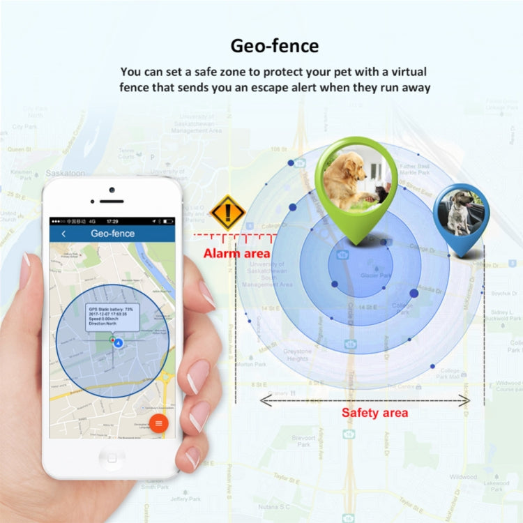 جهاز تتبع الحيوانات الأليفة TK-909 GPS / GPRS / GSM، طوق الحيوانات الأليفة، جهاز تتبع في الوقت الفعلي، TK-909