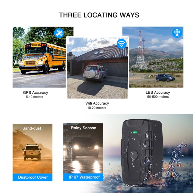 TL209B 90-day Standby 10000mAh Car Truck Vehicle Tracking 2G GSM GPRS GPS Tracker, TL209B 2G 10000mAh