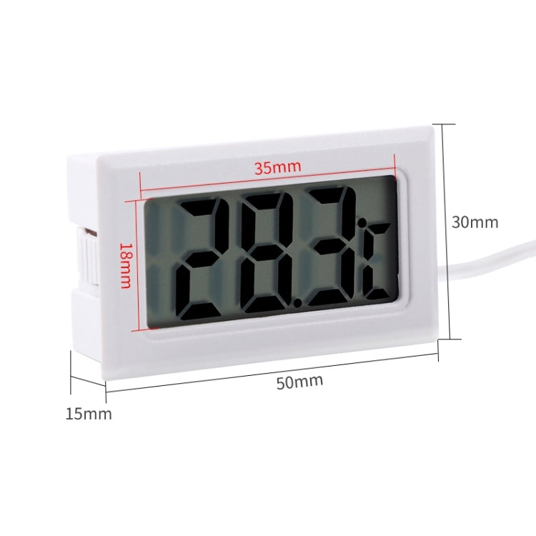 مقياس حرارة رقمي صغير الحجم للأماكن الداخلية بشاشة LCD (شاشة مئوية)، (شاشة مئوية) (أسود)، (شاشة مئوية) (أبيض)