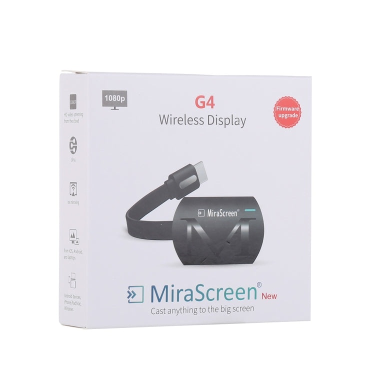 MiraScreen G4 دونجل HDMI لاسلكي عالي الدقة 1080 بكسل TV Stick مشغل وسائط WiFi Miracast، G4