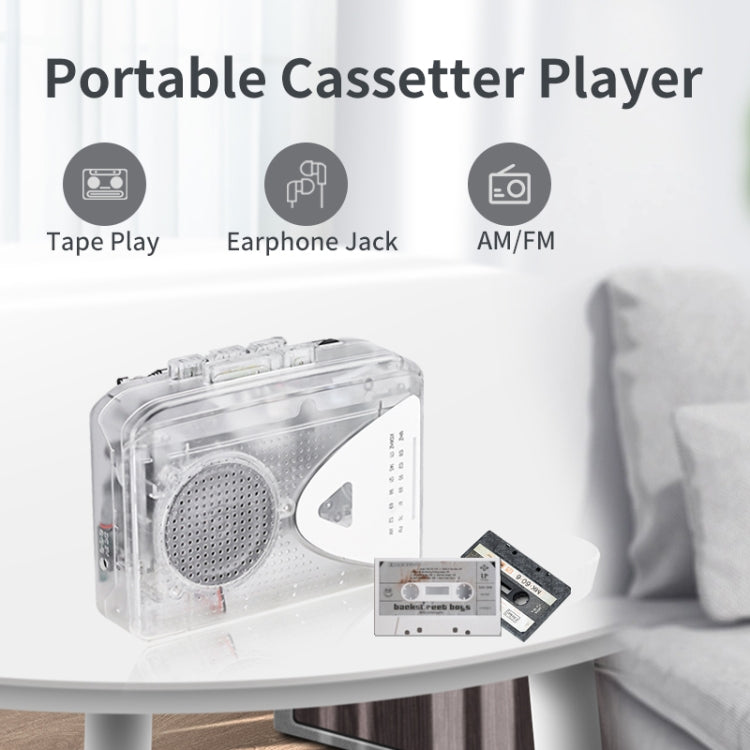 Portable Cassette Player Tape Player AM / FM Radio Reciver