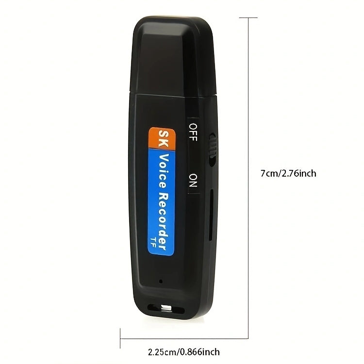 SK001 Rechargeable U-Disk Portable USB Voice Recorder, No Memory