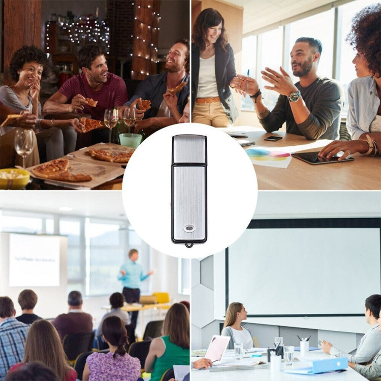 SK858 16GB Rechargeable Portable U-Disk Meeting Voice Recorder