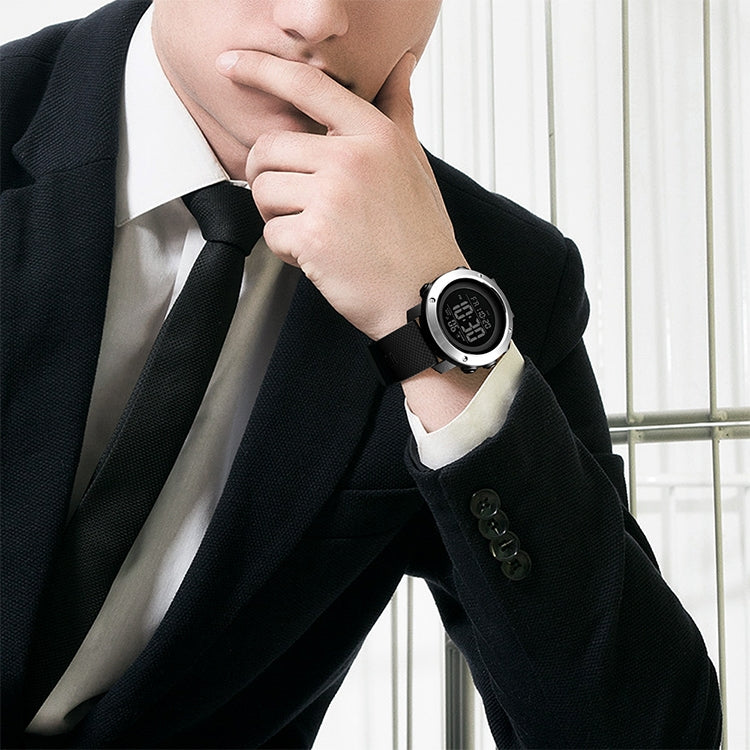 SKMEI 1426 Multifunctional Outdoor Fashion Noctilucent Waterproof White Machine Rubber Ring Digital Watch