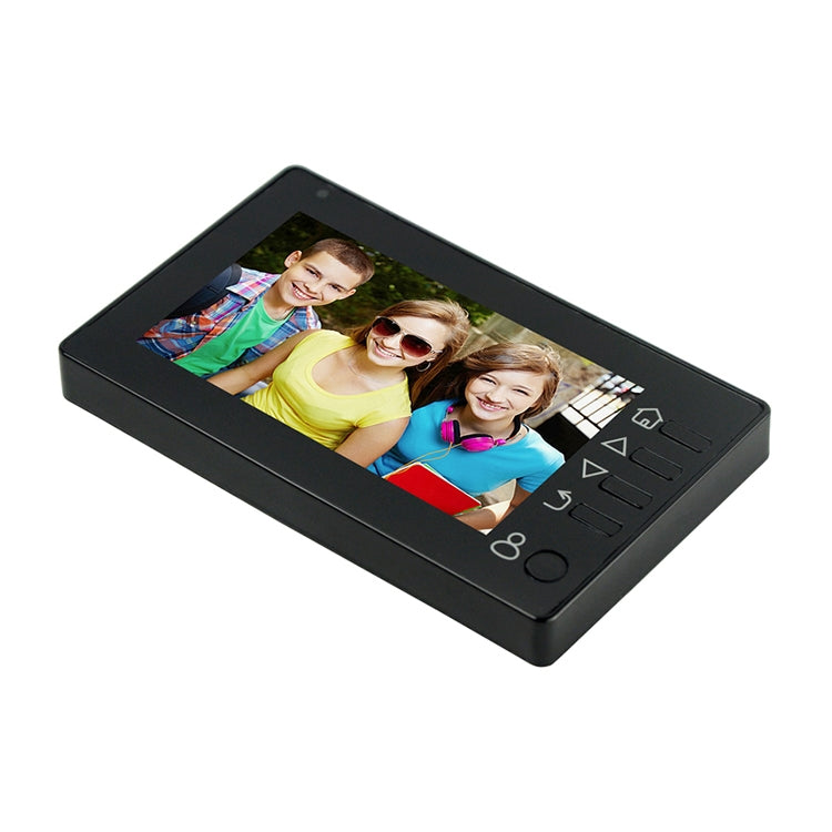 M4300D شاشة عرض ملونة TFT مقاس 4.3 بوصة وكاميرا أمان بدقة 3.0 ميجابكسل وجرس باب ذكي يدعم بطاقة TF (32 جيجابايت كحد أقصى) ورؤية ليلية وكشف الحركة، M4300D أسود، M4300D