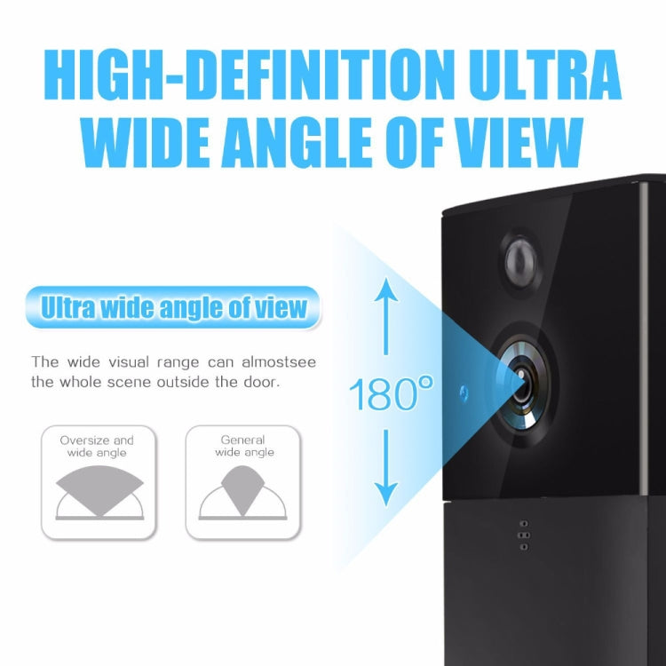 كاميرا مراقبة VESAFE HD 720P مع جرس باب ذكي مزود بفيديو وواي فاي، تدعم بطاقة TF والرؤية الليلية بالأشعة تحت الحمراء وتطبيق كشف الحركة لنظامي التشغيل iOS وAndroid، VS-A5 أسود، VS-A4 فضي