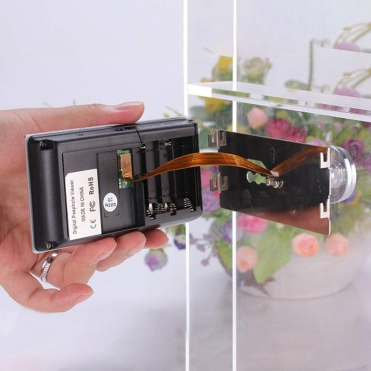 SN520A شاشة 3.5 بوصة، كاميرا مراقبة رقمية بدقة 1.0 ميجابكسل، عارض باب رقمي، SN520A