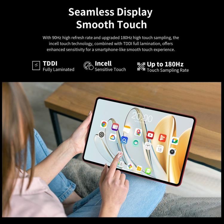 كمبيوتر لوحي Teclast T60AI واي فاي، 6 جيجابايت + 128 جيجابايت، 12 بوصة، أندرويد 15 Allwinner A733 ثماني النواة مع وحدة معالجة عصبية، T60AI