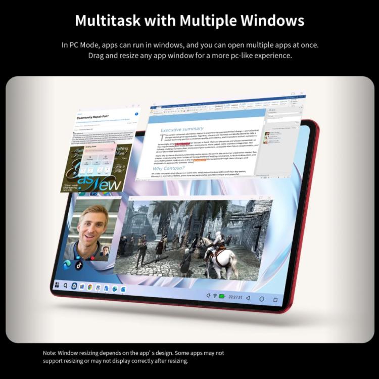 كمبيوتر لوحي Teclast T60AI واي فاي، 6 جيجابايت + 128 جيجابايت، 12 بوصة، أندرويد 15 Allwinner A733 ثماني النواة مع وحدة معالجة عصبية، T60AI