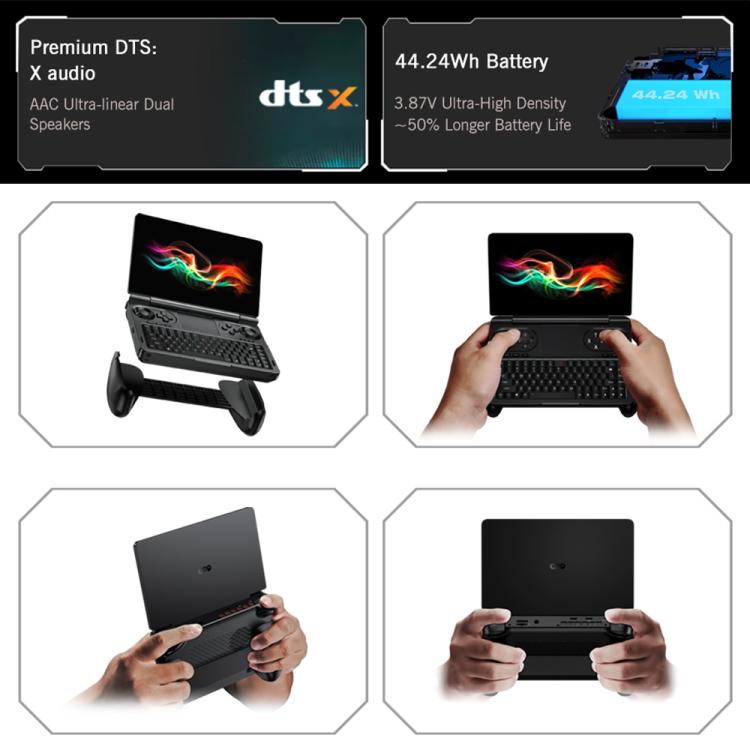 كمبيوتر ألعاب محمول GPD WIN Mini 2025، 32 جيجابايت + 2 تيرابايت، 7 بوصة، نظام التشغيل Windows 11 Home، AMD Ryzen AI 9 HX 370، قابس أمريكي، Ryzen AI9 32 جيجابايت + 2 تيرابايت