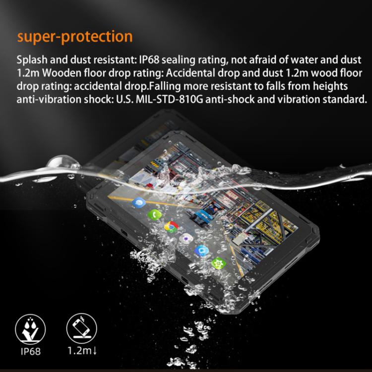 جهاز لوحي CENAVA A88ST مقاوم للماء IP68، 4 جيجابايت + 64 جيجابايت، شاشة 8 بوصة، أندرويد 11، MTK6771 ثماني النواة، شبكة 4G، قابس الاتحاد الأوروبي، A88ST