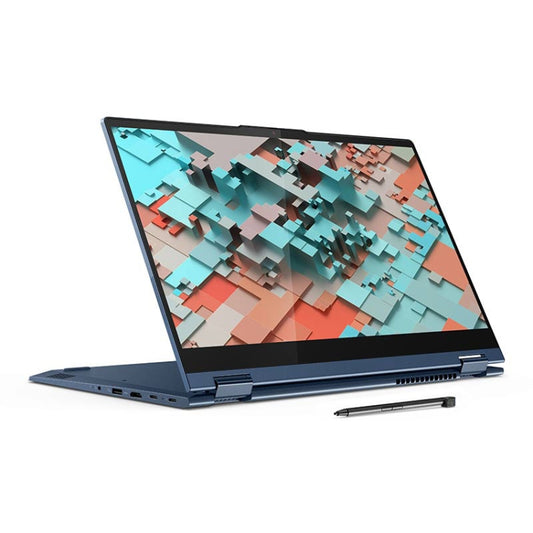 إصدار Windows 10 Professional، معالج Intel Core i5-1135G7 رباعي النواة حتى 4.2 جيجاهرتز، يدعم WiFi 6 وBluetooth وHDMI، قابس أمريكي (أزرق)، Yoga 1JCD Core i5