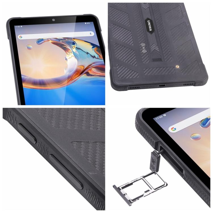 UNIWA UTAB R888 جهاز لوحي متين مقاوم للماء IP68، 8 جيجابايت + 128 جيجابايت، 8.68 بوصة، أندرويد 13، معالج Mediatek MT8788 ثماني النواة، شبكة: 4G، قابس أمريكي، UTAB R888