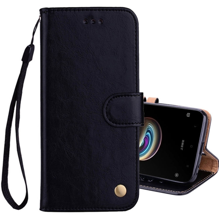 For Xiaomi Redmi 5A Business Style Oil Wax Texture Horizontal Flip Leather Case with Holder & Card Slots & Wallet & Lanyard, For Xiaomi Redmi 5A