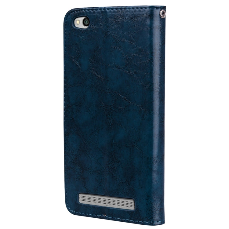 For Xiaomi Redmi 5A Business Style Oil Wax Texture Horizontal Flip Leather Case with Holder & Card Slots & Wallet & Lanyard, For Xiaomi Redmi 5A