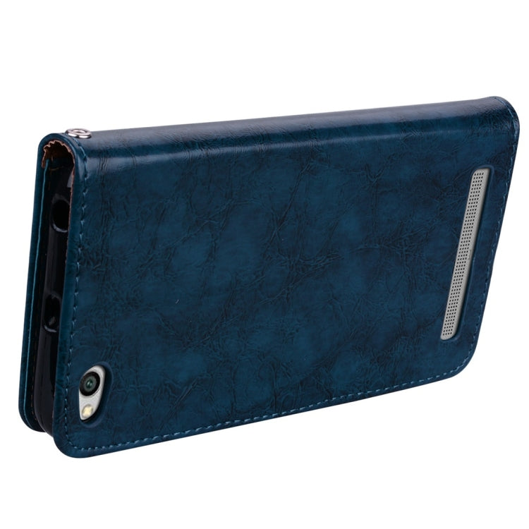 For Xiaomi Redmi 5A Business Style Oil Wax Texture Horizontal Flip Leather Case with Holder & Card Slots & Wallet & Lanyard, For Xiaomi Redmi 5A