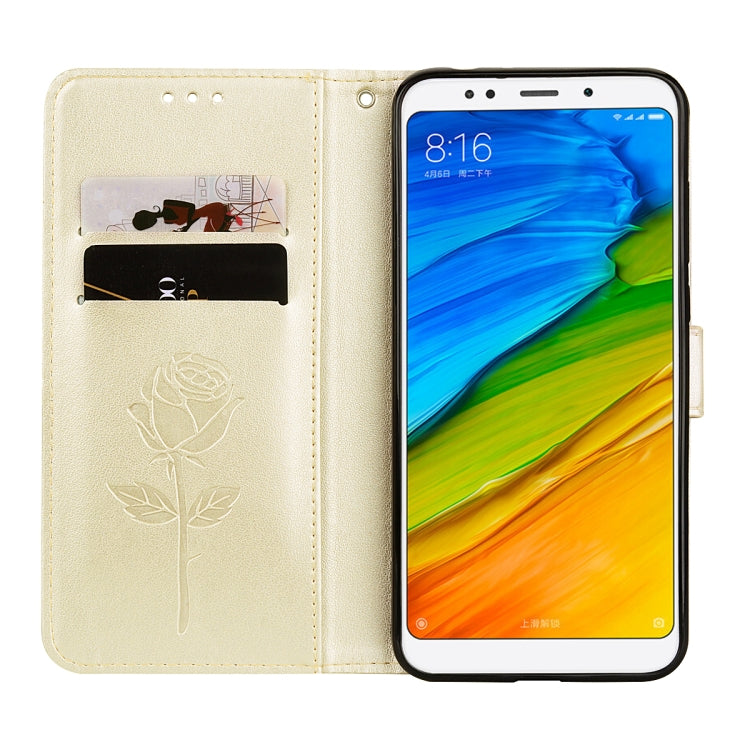For Xiaomi Redmi 5 Plus Rose Embossed Horizontal Flip Environmental PU Leather Case with Holder & Card Slots & Wallet, For Redmi 5 Plus, For Xiaomi Redmi 5 Plus