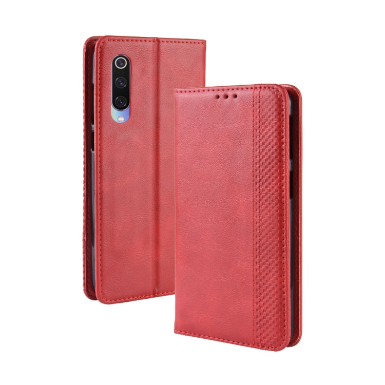Magnetic Buckle Retro Texture Horizontal Flip Leather Case for Xiaomi Mi 9, with Holder & Card Slots & Wallet, For Xiaomi Mi 9