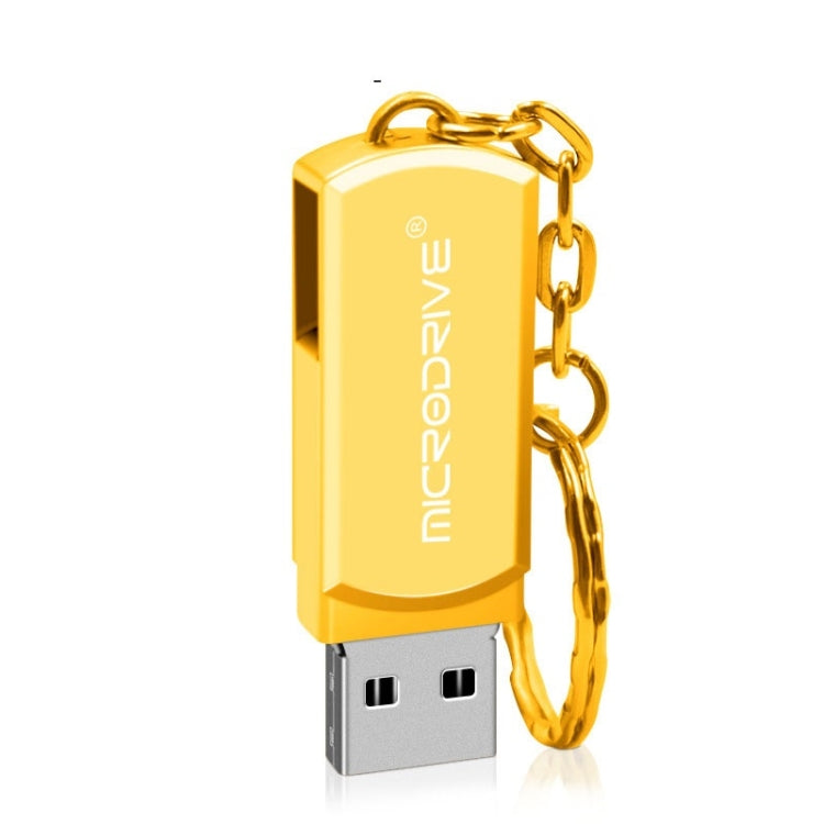 MicroDrive 16GB USB 2.0 Creative Personality Metal U Disk with Keychain, 16GB
