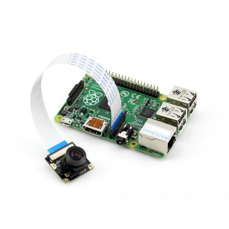 وحدة كاميرا Waveshare RPi (G)، عدسة عين السمكة ذات مجال رؤية واسع