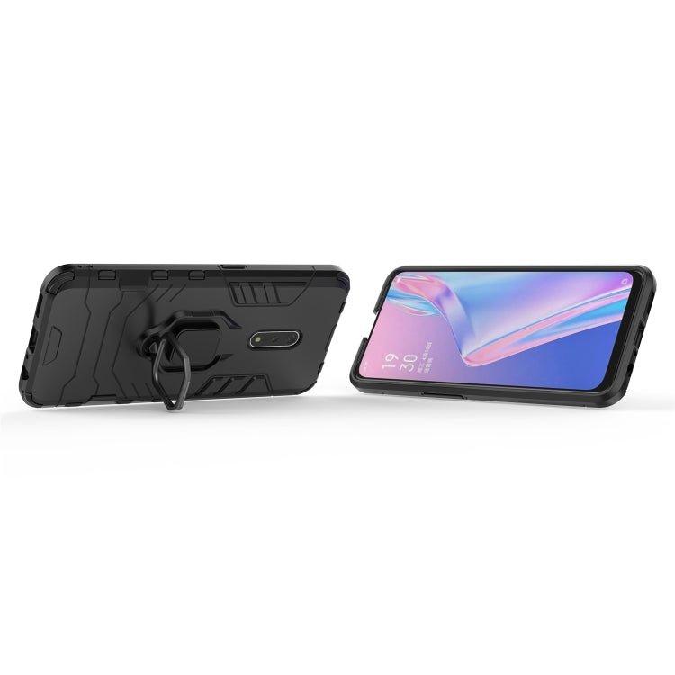 جراب حماية مقاوم للصدمات من البولي كربونات والبولي يوريثان الحراري لهاتف OPPO K3 / Realme X، مع حامل حلقي مغناطيسي، لهاتف OPPO K3