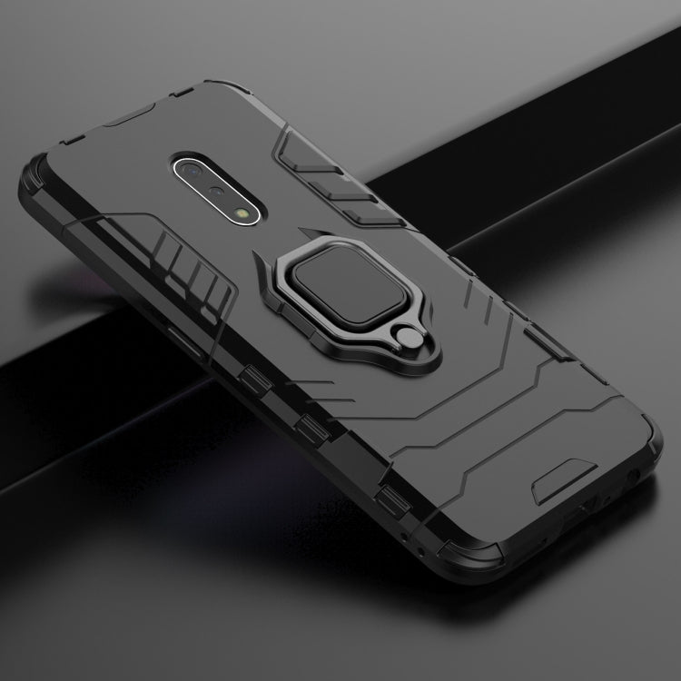 جراب حماية مقاوم للصدمات من البولي كربونات والبولي يوريثان الحراري لهاتف OPPO K3 / Realme X، مع حامل حلقي مغناطيسي، لهاتف OPPO K3