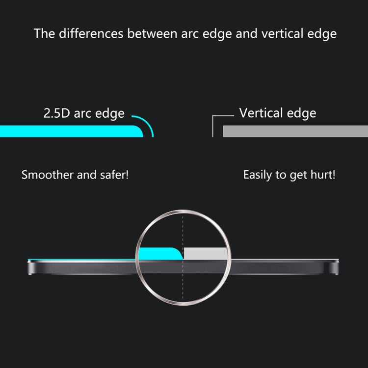 ENKAY Hat-prince Full Glue 0.26mm 9H 2.5D Full Screen Tempered Glass Film For Huawei Enjoy 9, For Huawei Enjoy 9 (1 PC)