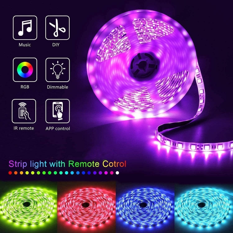 10m 180 LEDs SMD 5050 LED RGB Light Strip with WIFI Remote Control (Color:Waterproof Size:UK Plug), EU Plug, US Plug, UK Plug