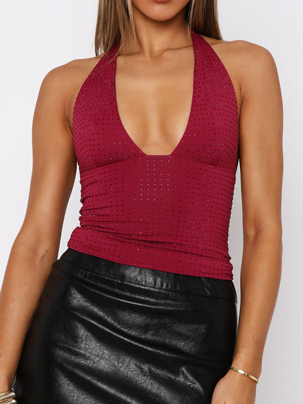 Y2K Sexy Deep V Hot Girl Vest