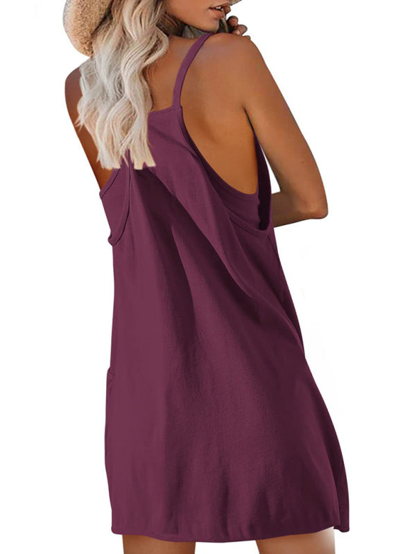 Women's Casual Suspender Top Jumpsuit Shorts