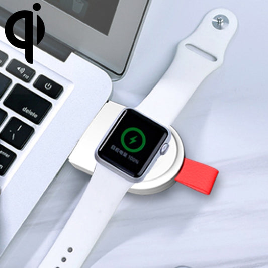 شاحن لاسلكي مغناطيسي عالمي محمول A3 متوافق مع معيار Qi لساعات Apple Watch Series 4 و3 و2 و1