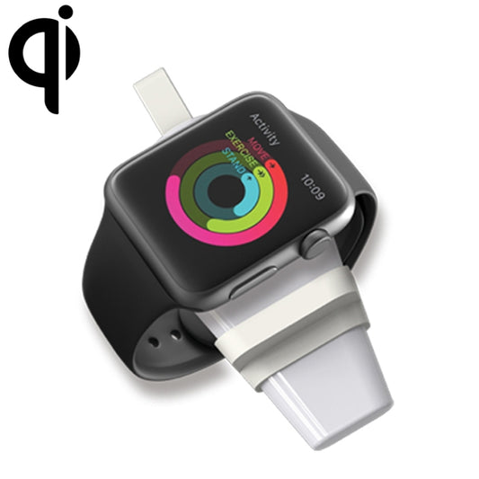 شاحن لاسلكي محمول عالمي B2 بمعيار Qi مغناطيسي USB لساعات Apple Watch Series 4 و3 و2 و1