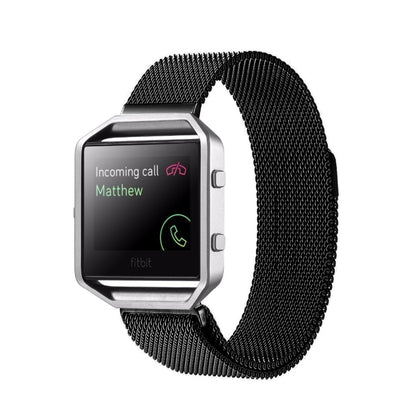 سوار ساعة Fitbit Blaze بقفل مغناطيسي من الفولاذ المقاوم للصدأ