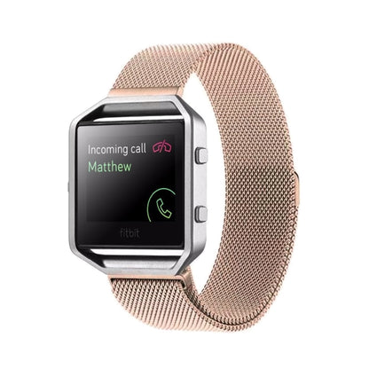 سوار ساعة Fitbit Blaze بقفل مغناطيسي من الفولاذ المقاوم للصدأ