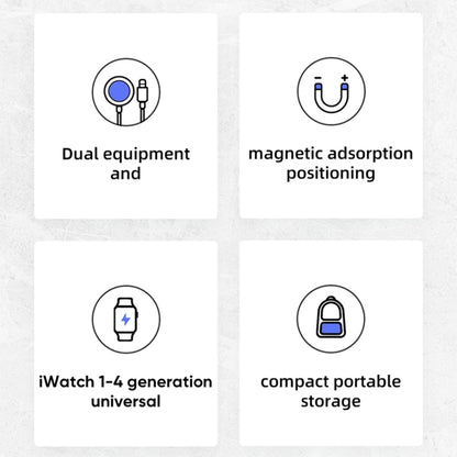 JOYROOM S-IW002 Ben Series 2 in 1 1.5m 3A Magnetic Charge Cable for Apple Watch